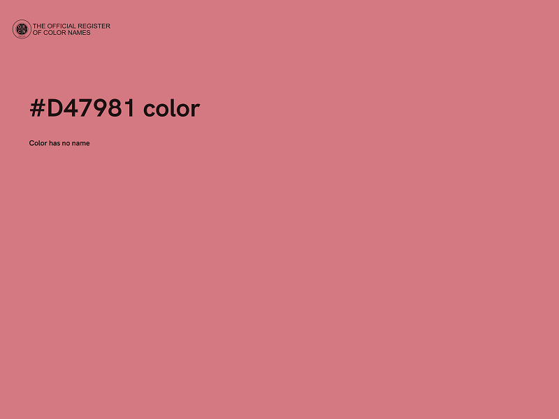 #D47981 color image