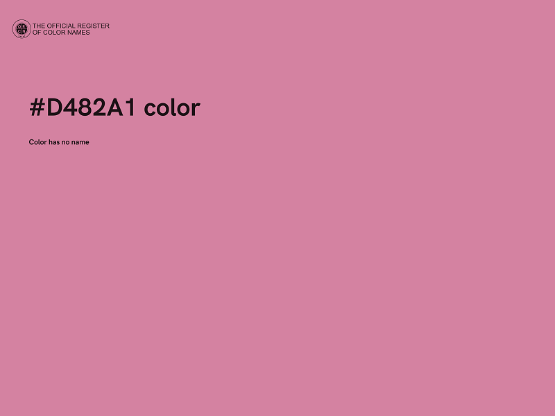 #D482A1 color image