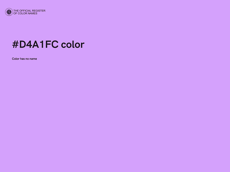 #D4A1FC color image