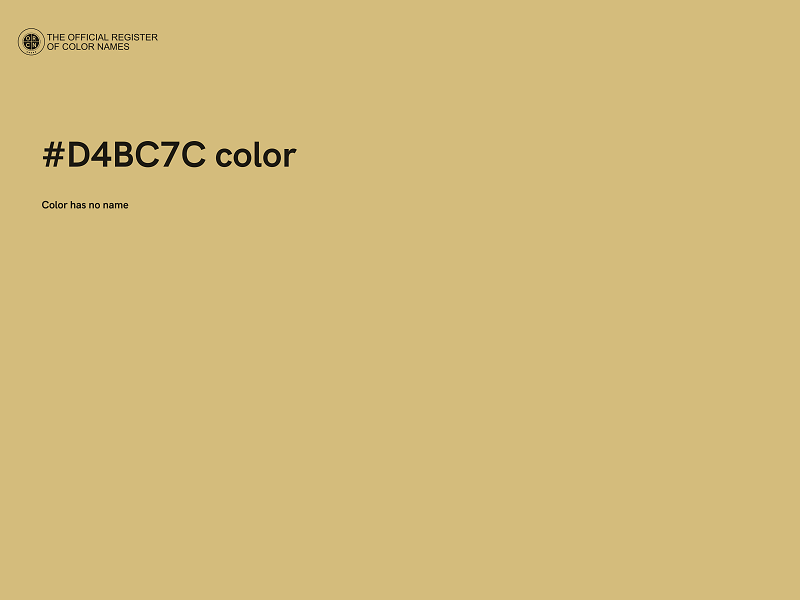 #D4BC7C color image