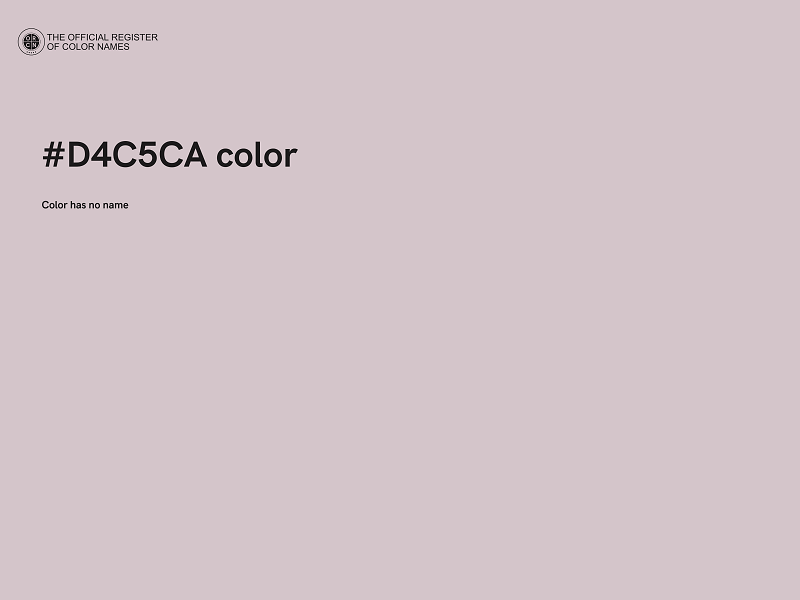 #D4C5CA color image