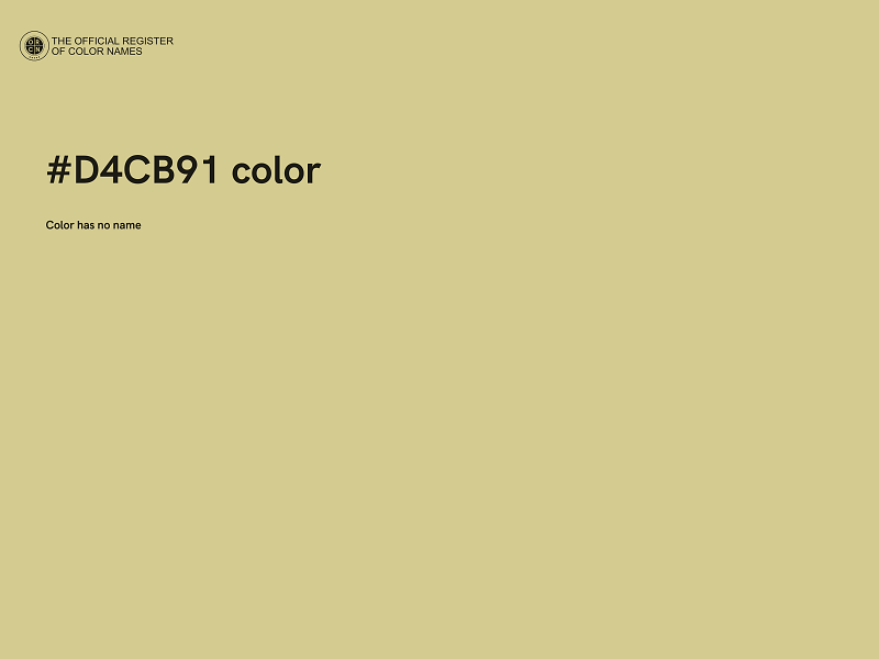 #D4CB91 color image