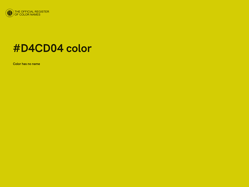 #D4CD04 color image