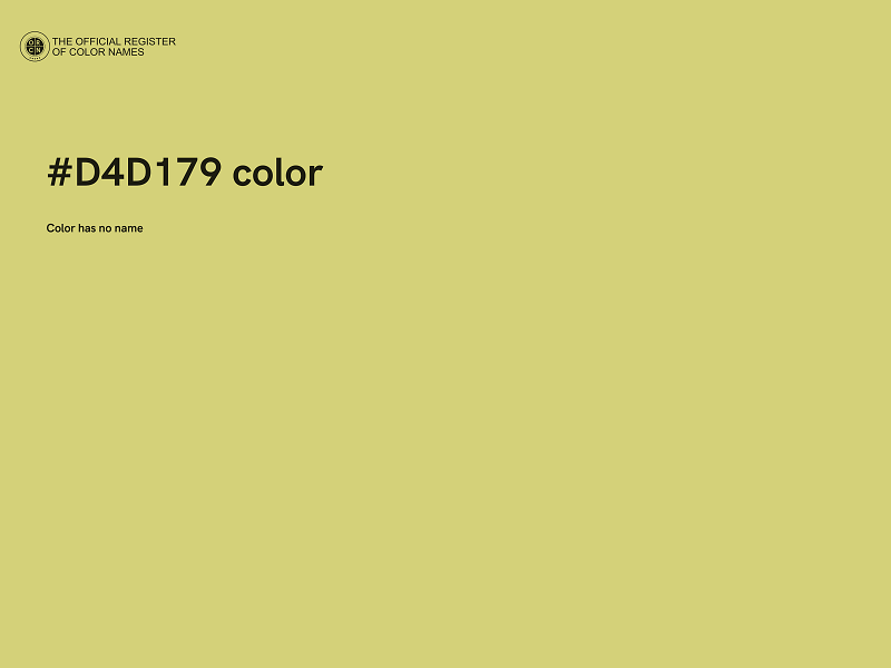 #D4D179 color image