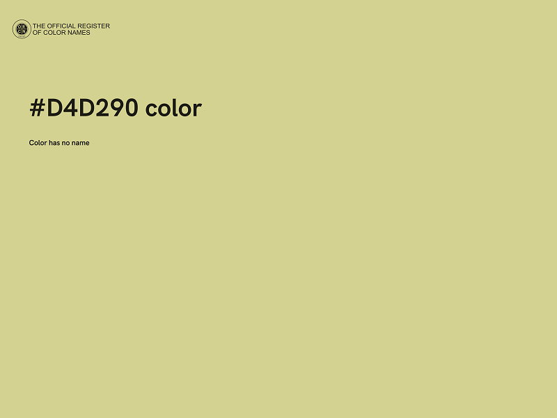 #D4D290 color image