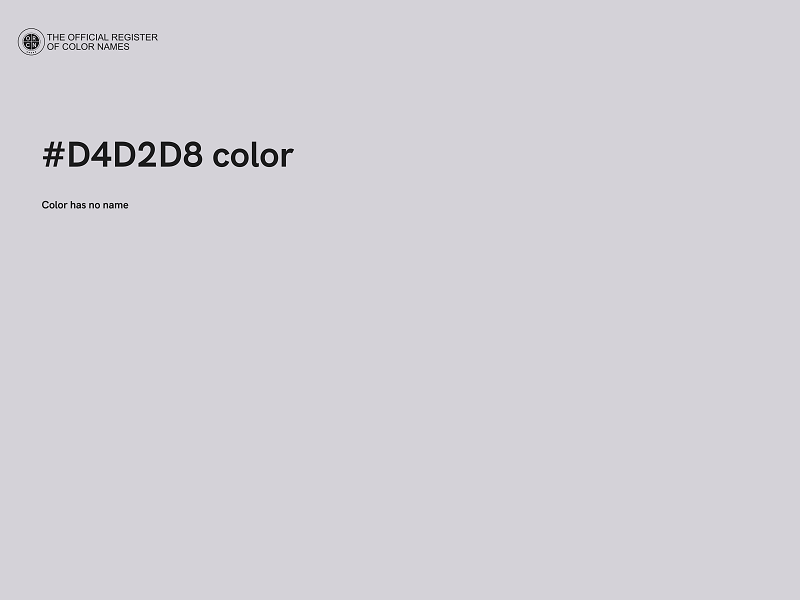 #D4D2D8 color image