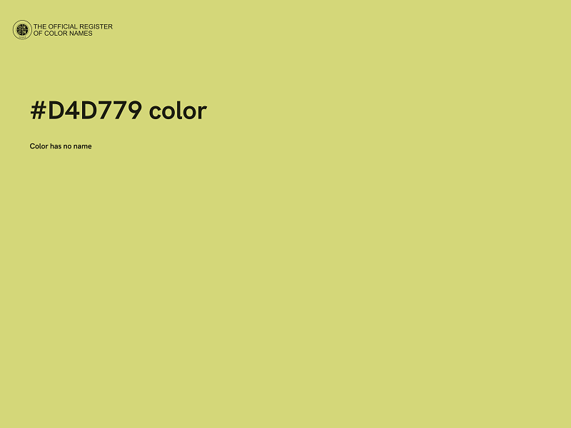 #D4D779 color image