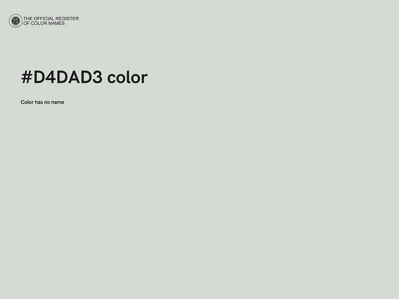 #D4DAD3 color image