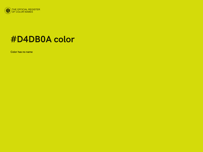 #D4DB0A color image