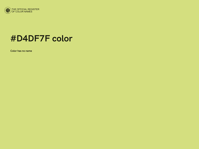 #D4DF7F color image