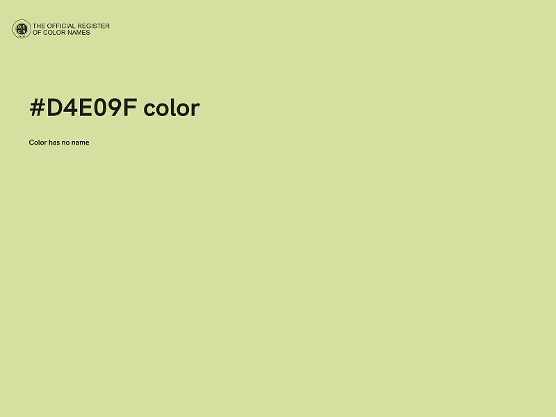 #D4E09F color image