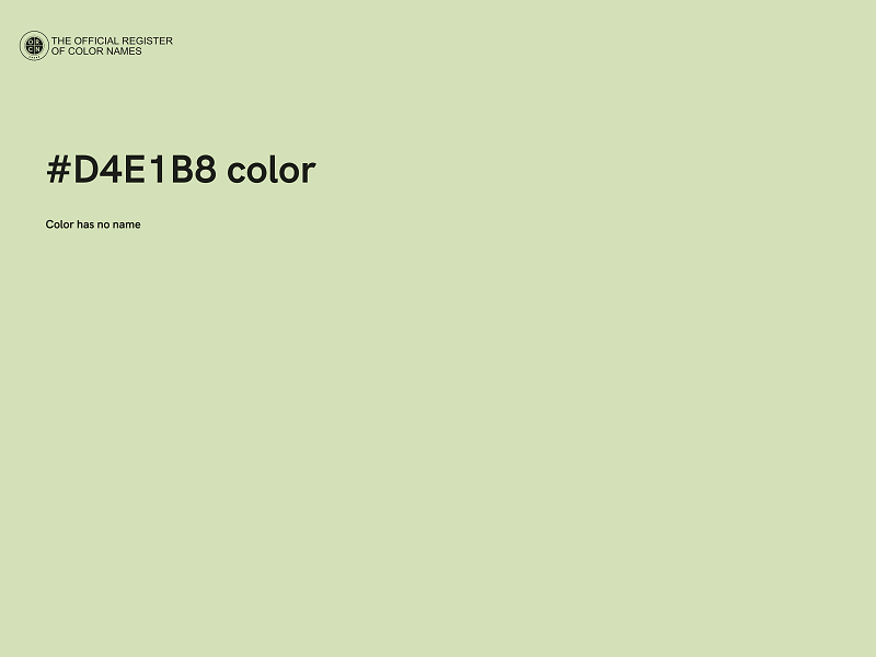 #D4E1B8 color image