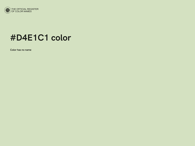 #D4E1C1 color image