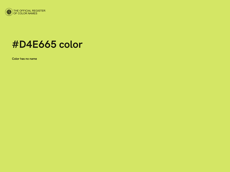 #D4E665 color image