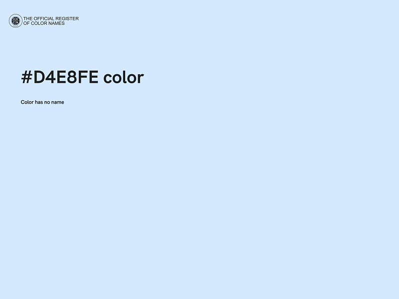 #D4E8FE color image