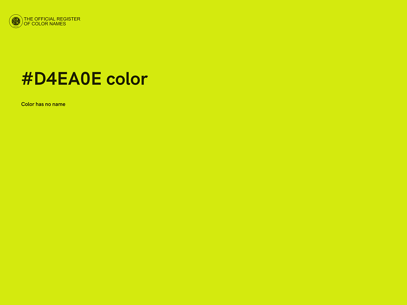 #D4EA0E color image