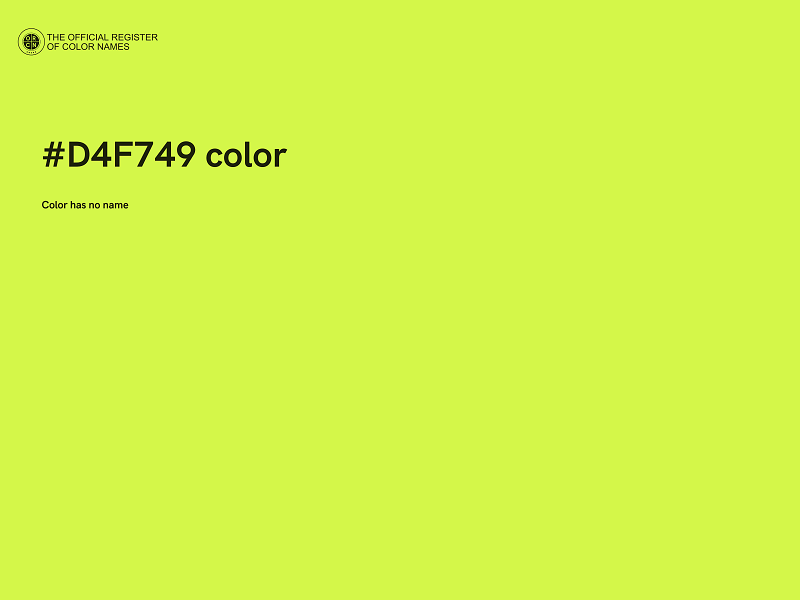 #D4F749 color image