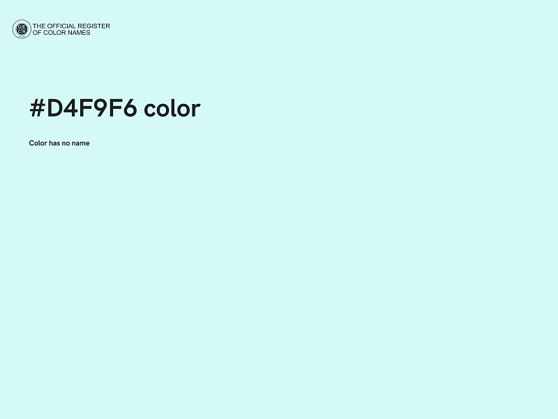 #D4F9F6 color image