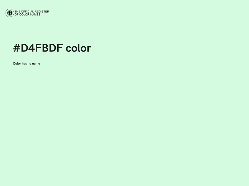 #D4FBDF color image