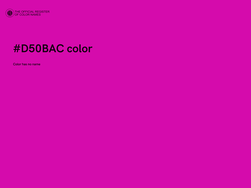 #D50BAC color image