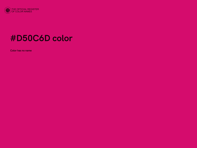 #D50C6D color image