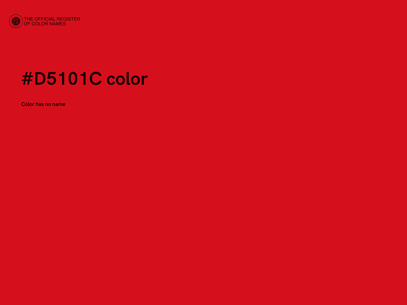 #D5101C color image