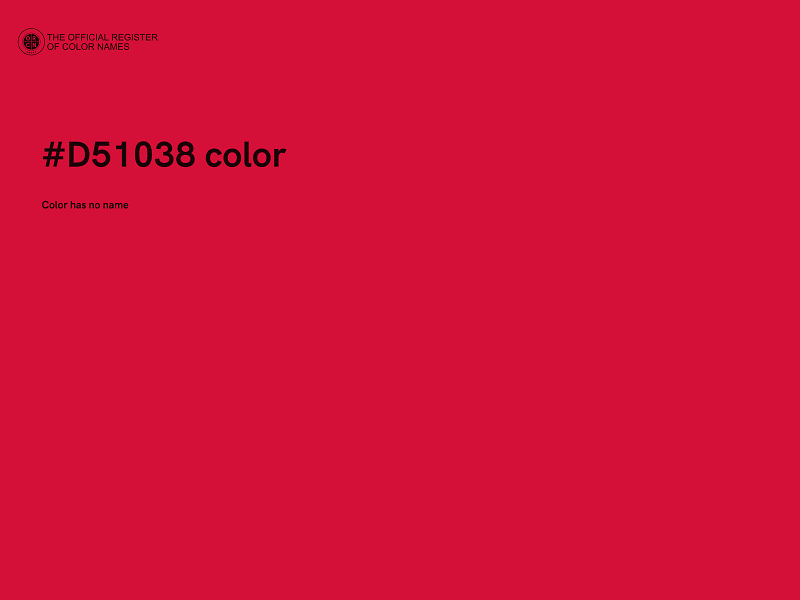 #D51038 color image