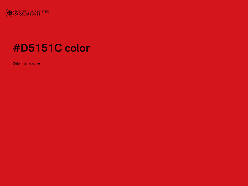 #D5151C color image