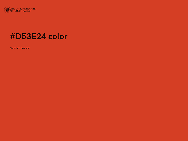 #D53E24 color image