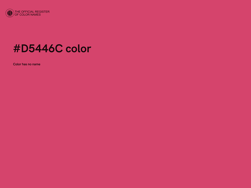 #D5446C color image