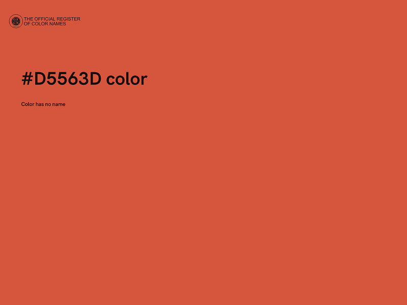 #D5563D color image