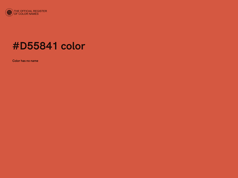 #D55841 color image