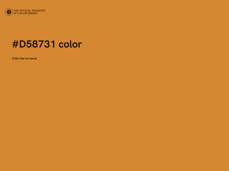 #D58731 color image