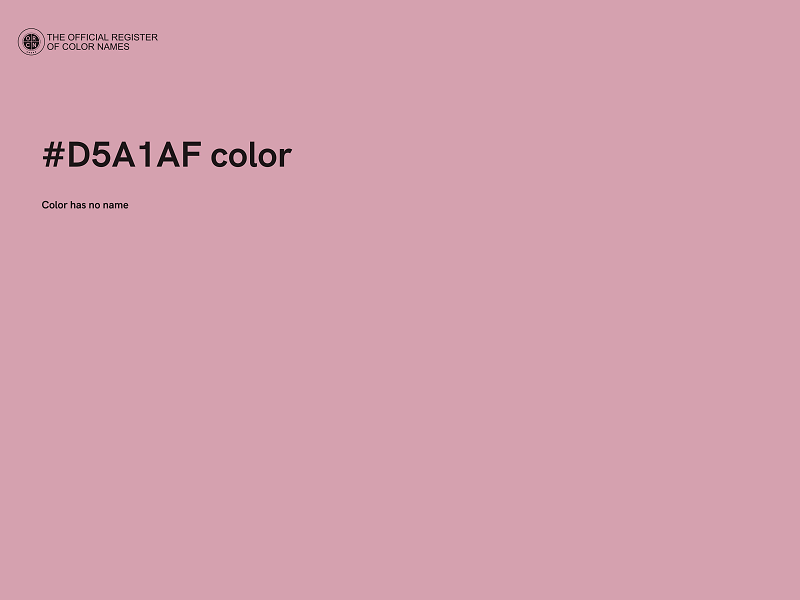 #D5A1AF color image