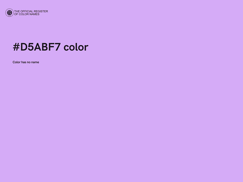 #D5ABF7 color image