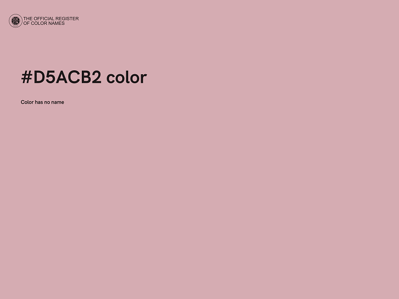 #D5ACB2 color image