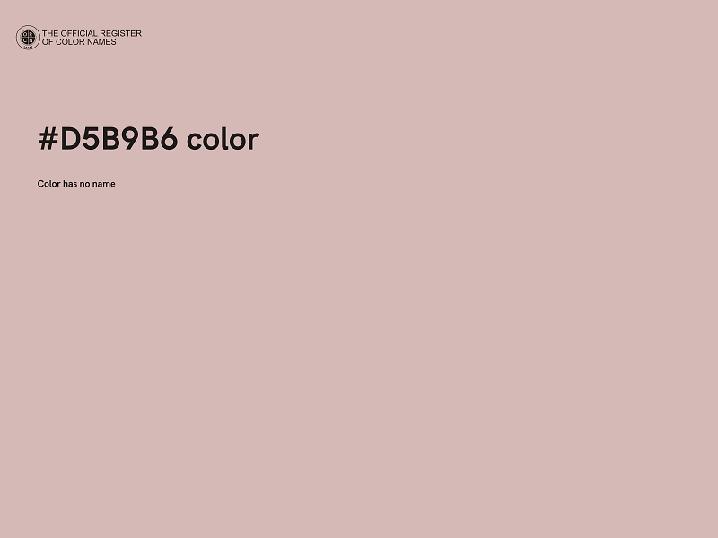 #D5B9B6 color image