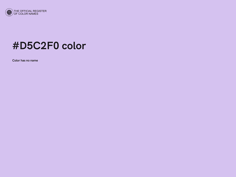 #D5C2F0 color image