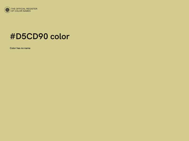 #D5CD90 color image