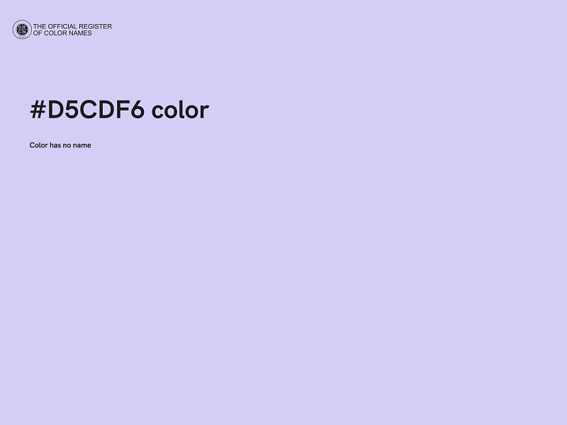 #D5CDF6 color image