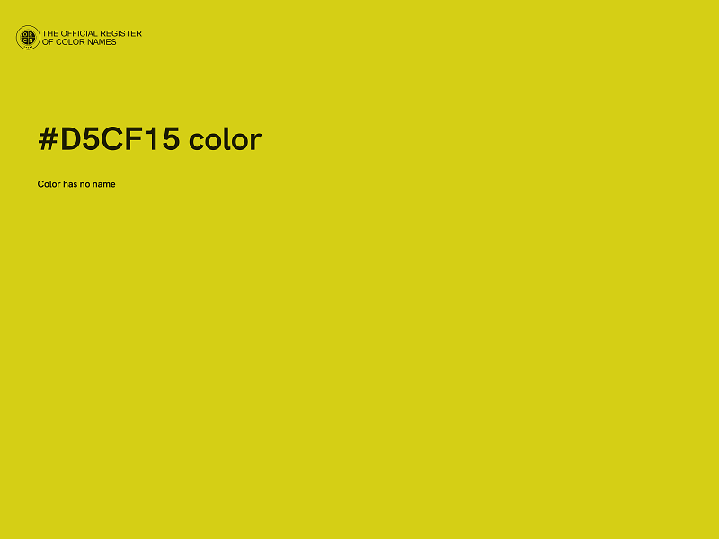 #D5CF15 color image