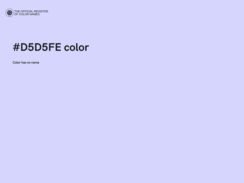 #D5D5FE color image