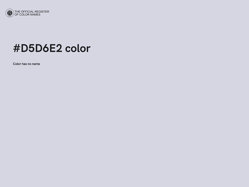 #D5D6E2 color image