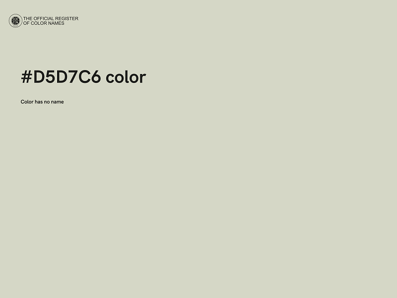 #D5D7C6 color image