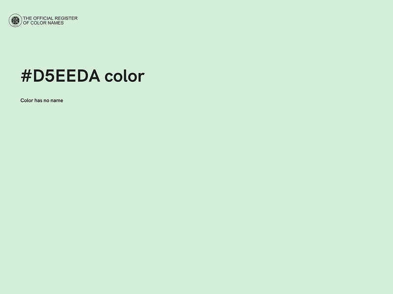 #D5EEDA color image