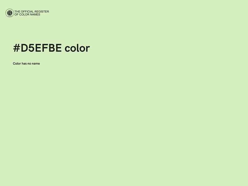 #D5EFBE color image