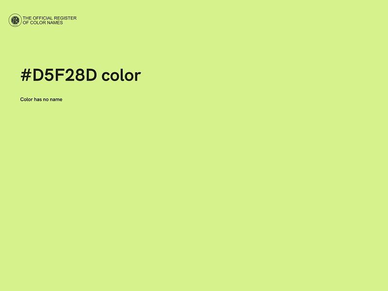 #D5F28D color image