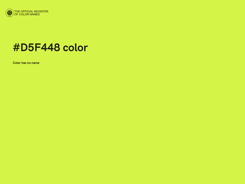 #D5F448 color image