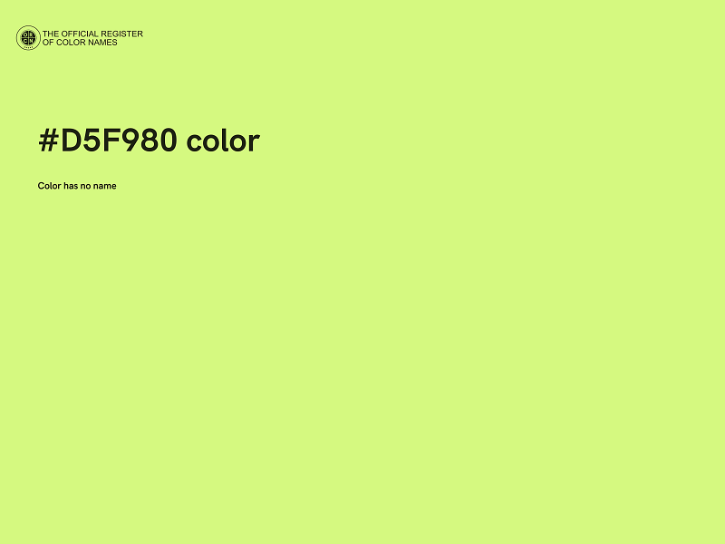 #D5F980 color image