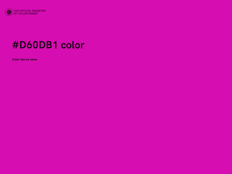 #D60DB1 color image